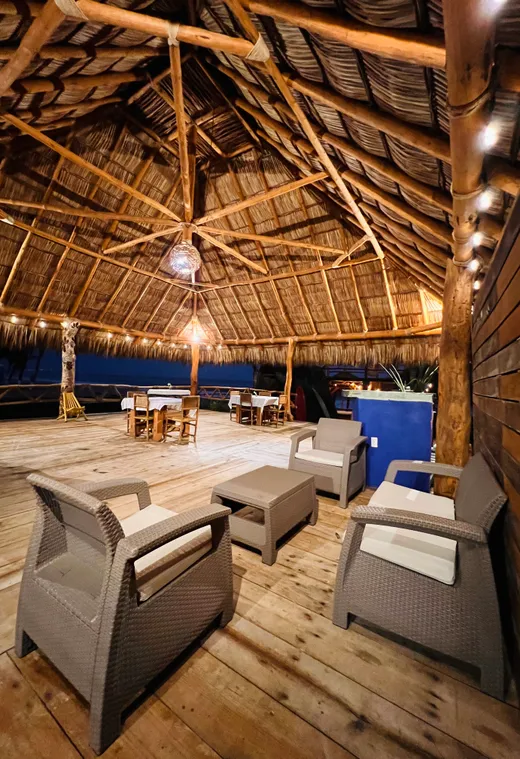 Club de playa desde cielo