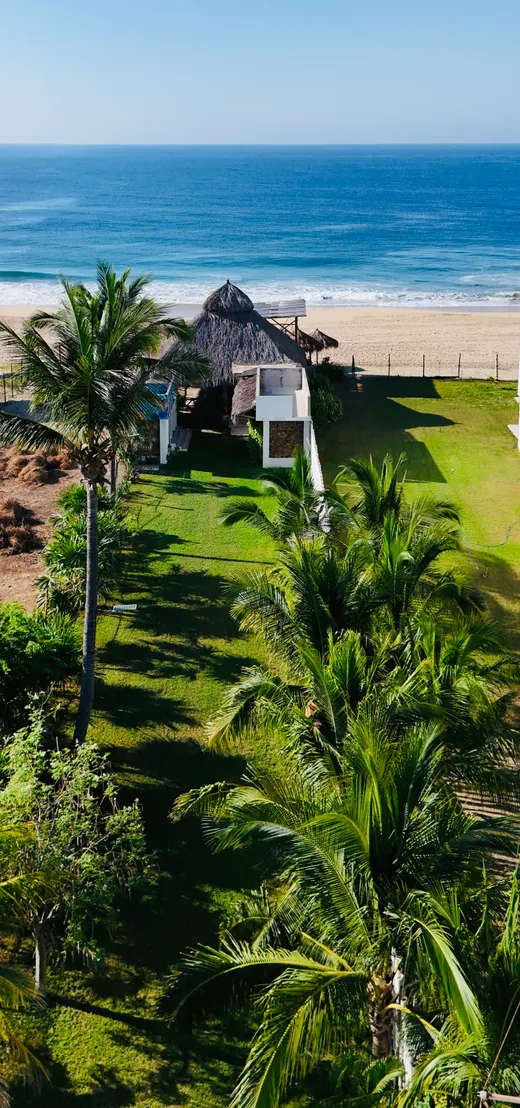 Club de playa desde cielo