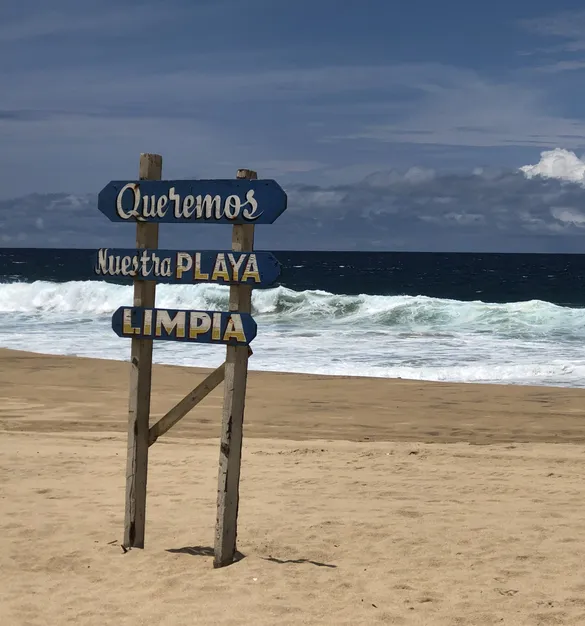 Queremos nuestra playa limpia anuncio